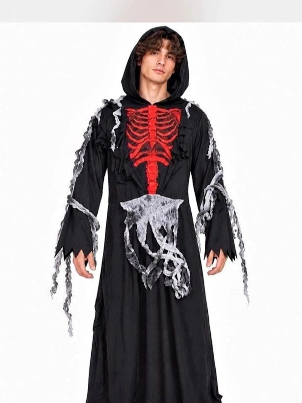 Spooktacular Creations Red Skull Reaper Costume Large